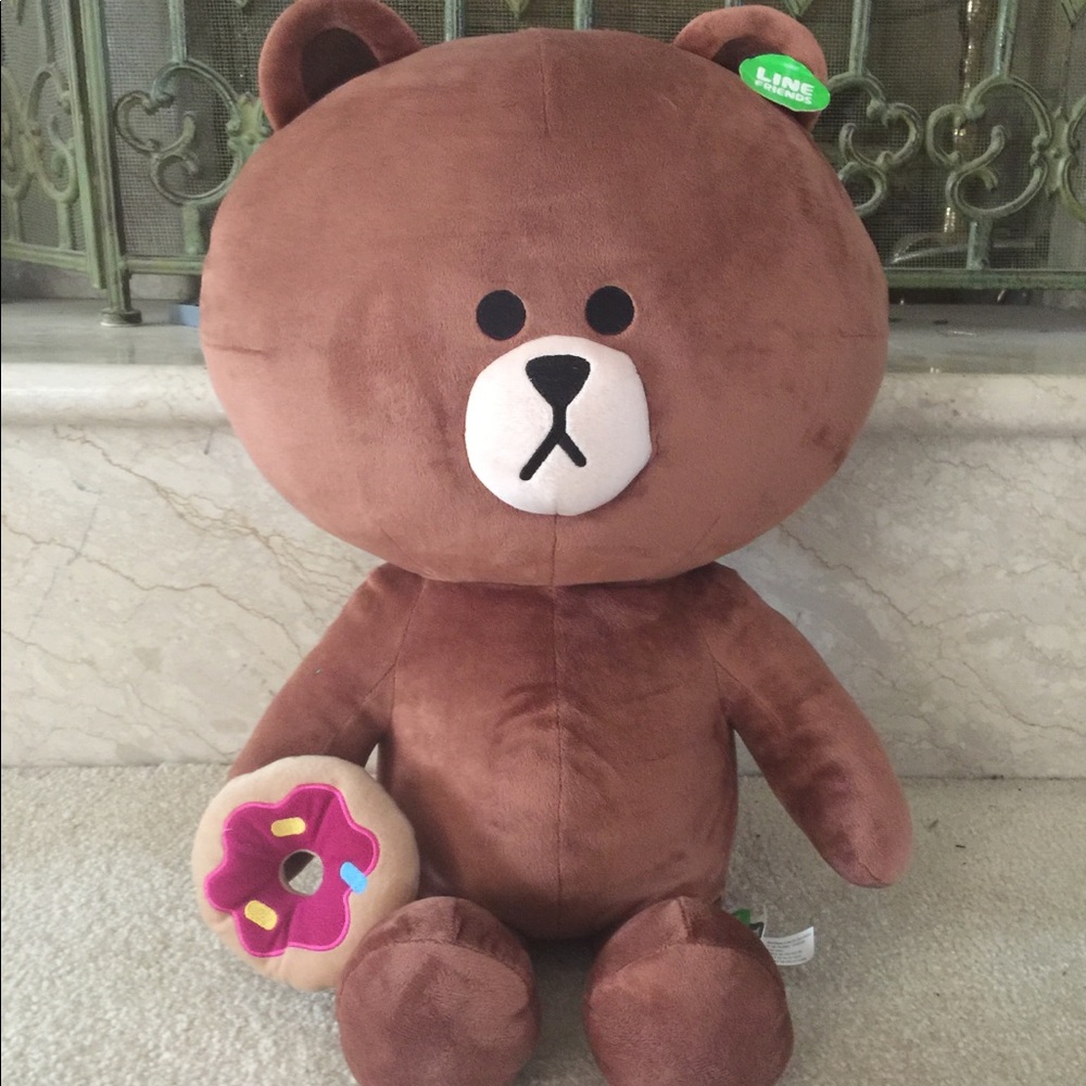LINE FRIENDS- Brown Bear Plush